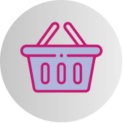 icono de cesta de la compra para tienda online con el kit digital